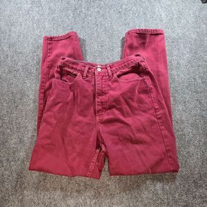 Vintage Guess Faded Red Straight Leg Jeans Womens 30